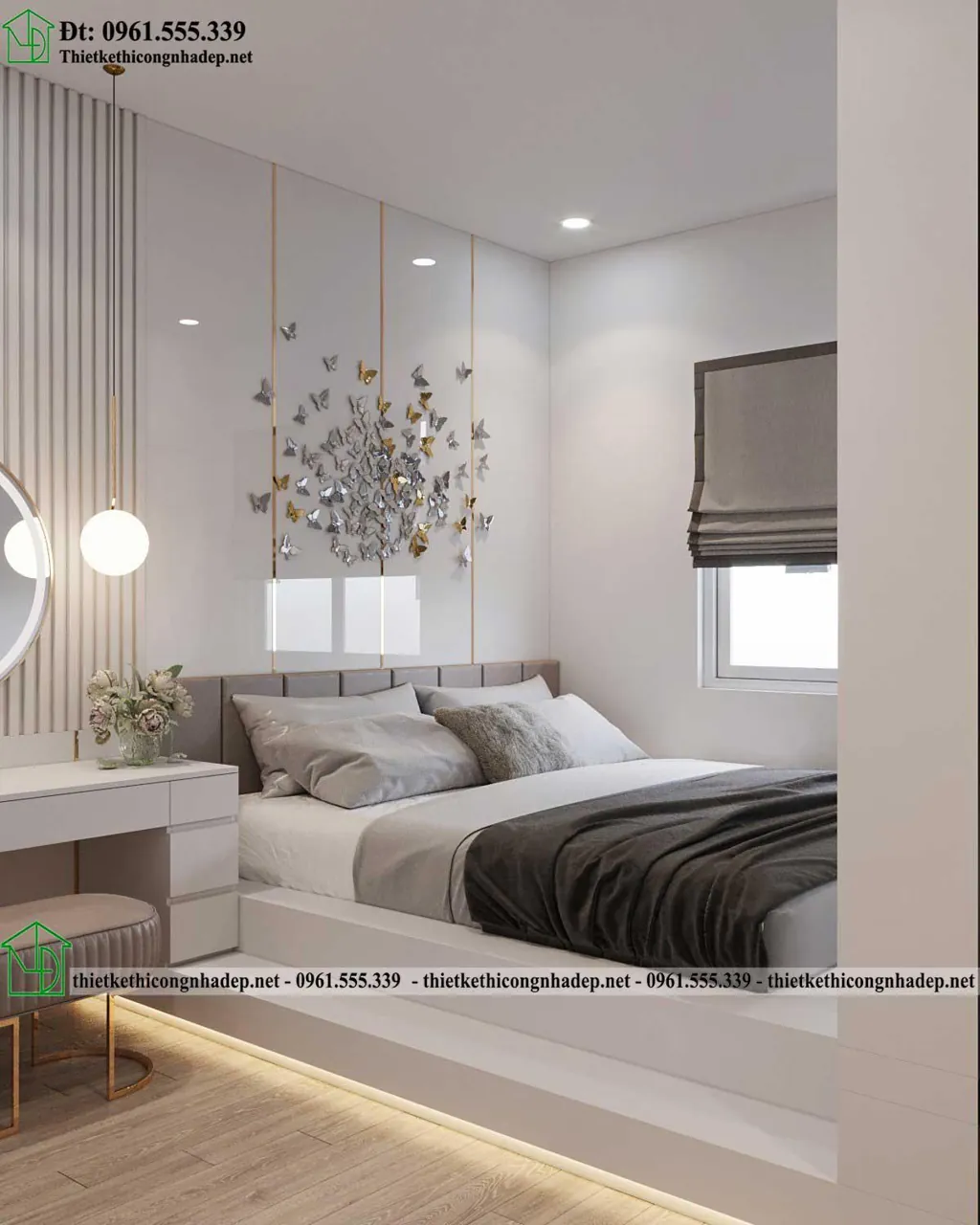 Phối cảnh thiết kế phòng ngủ NDNTPN8