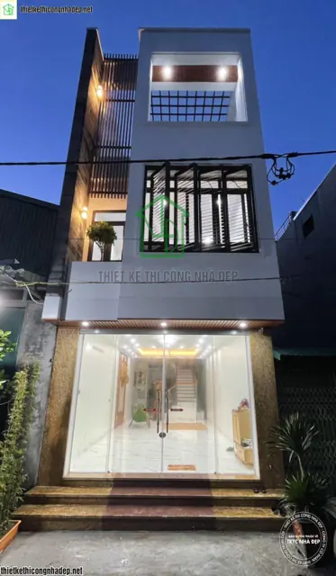 Nhà phố ba tầng – NDNP3T55 – Ảnh thực tế