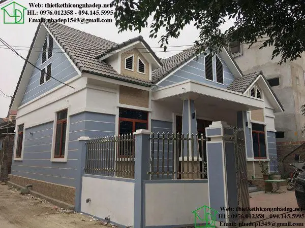 Biệt thự một tầng – NDBT1T60 – Ảnh kiến trúc thực tế