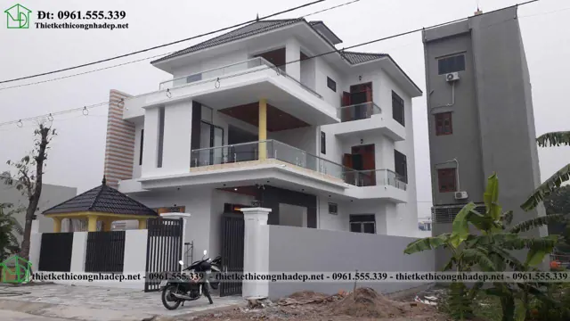 Biệt thự mái Nhật – NDBT3T30 – Ảnh thực tế